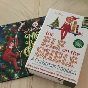 Elf on the Shelf Blue Eyed Boy, book + Night Before Christmas Book